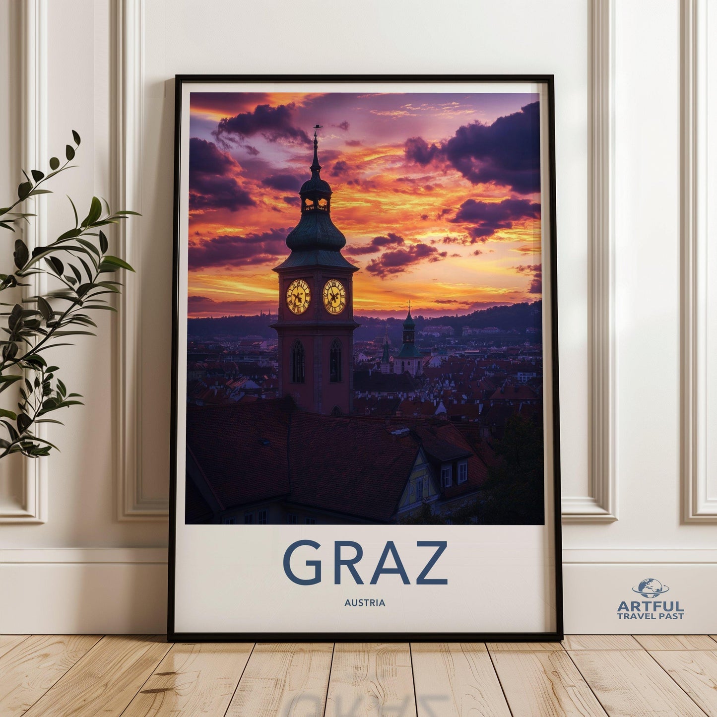 Graz Poster | Austria Wall Art | Europe Decor