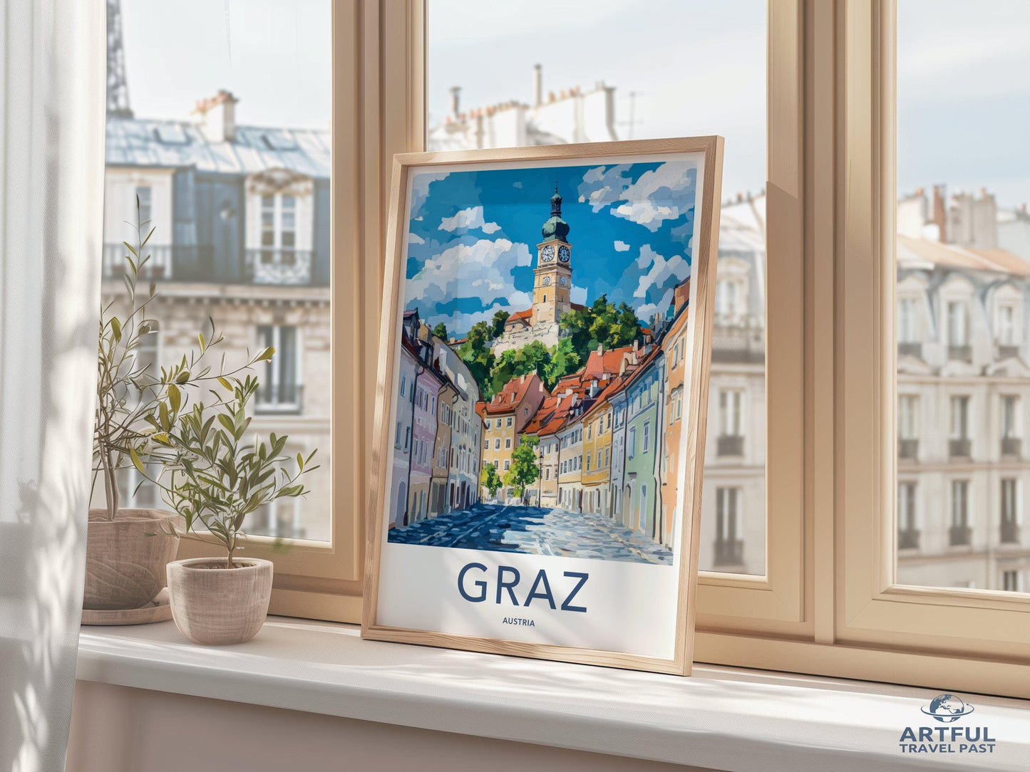Graz Poster | Austria Wall Art | Europe Decor