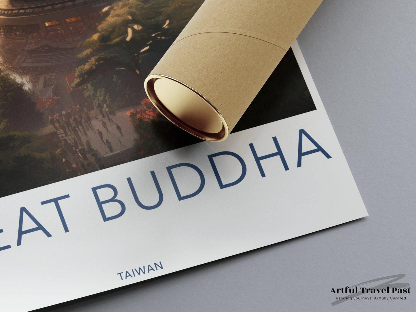 Great Buddha Poster | Taiwan Wall Art | Asia Decor