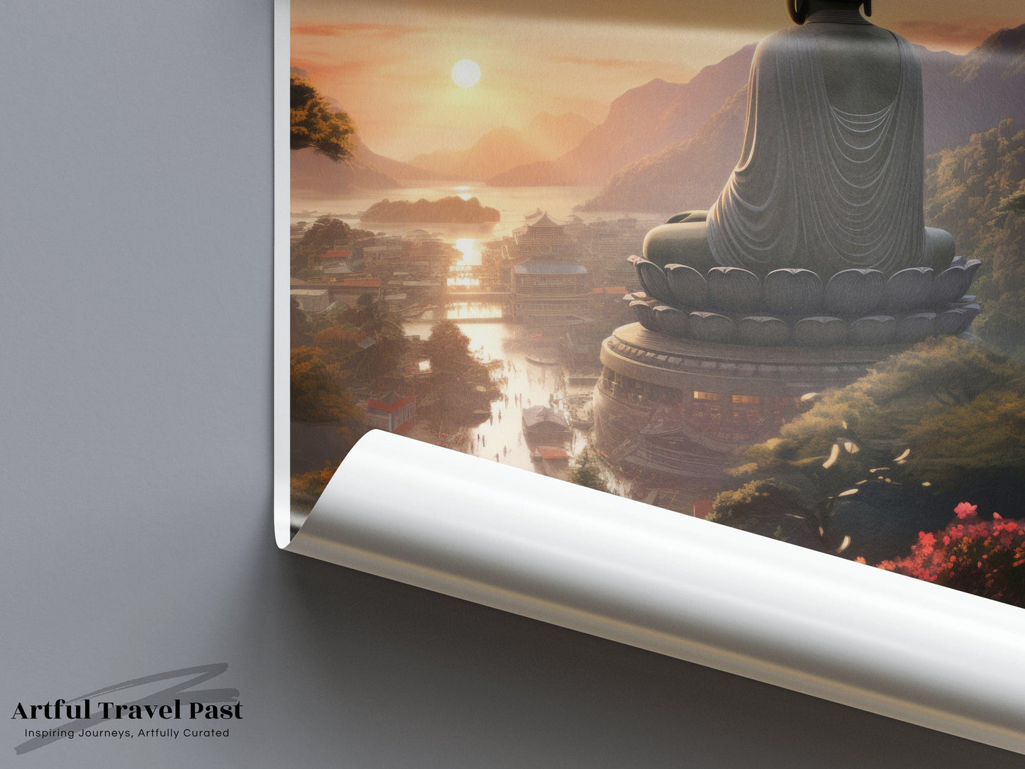 Great Buddha Poster | Taiwan Wall Art | Asia Decor