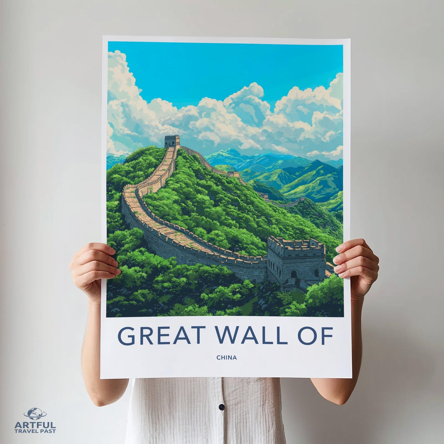 Great Wall of China Poster | China Wall Art | Asia Decor