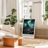 Greenland Poster - Northern Lights