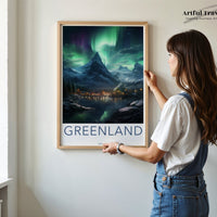Greenland Poster - Northern Lights