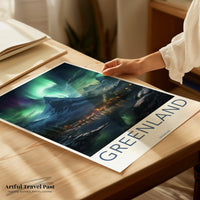 Greenland Poster - Northern Lights