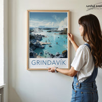 Grindavik Poster - Iceland Wall Art