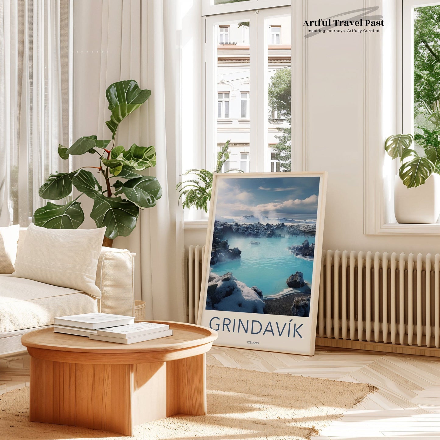 Grindavik Poster | Reykjanes Wall Art | Iceland Artwork