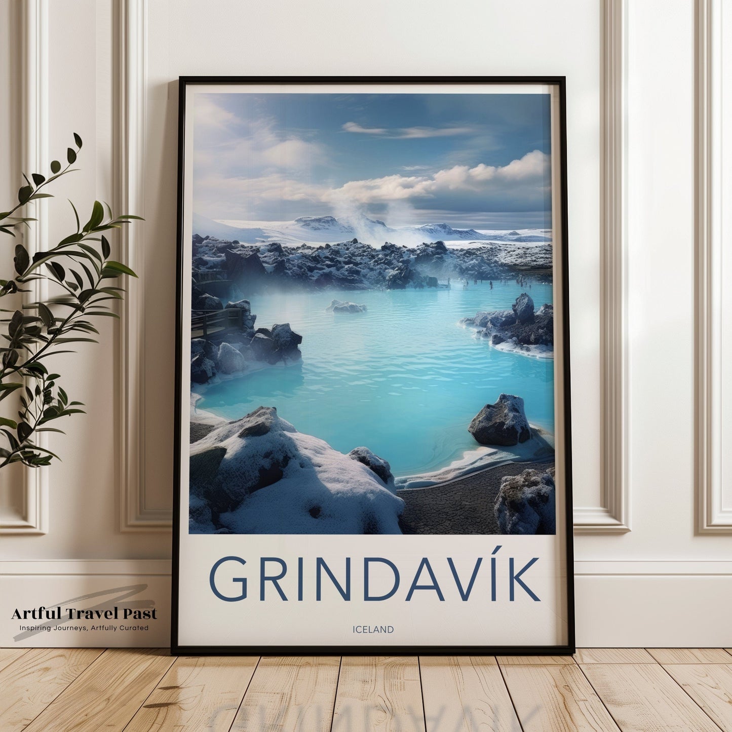 Grindavik Poster | Reykjanes Wall Art | Iceland Artwork