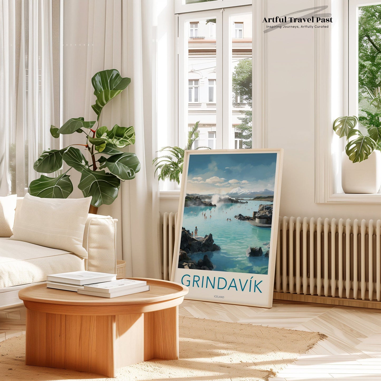Grindavik Poster | Reykjanes Wall Art | Iceland Artwork