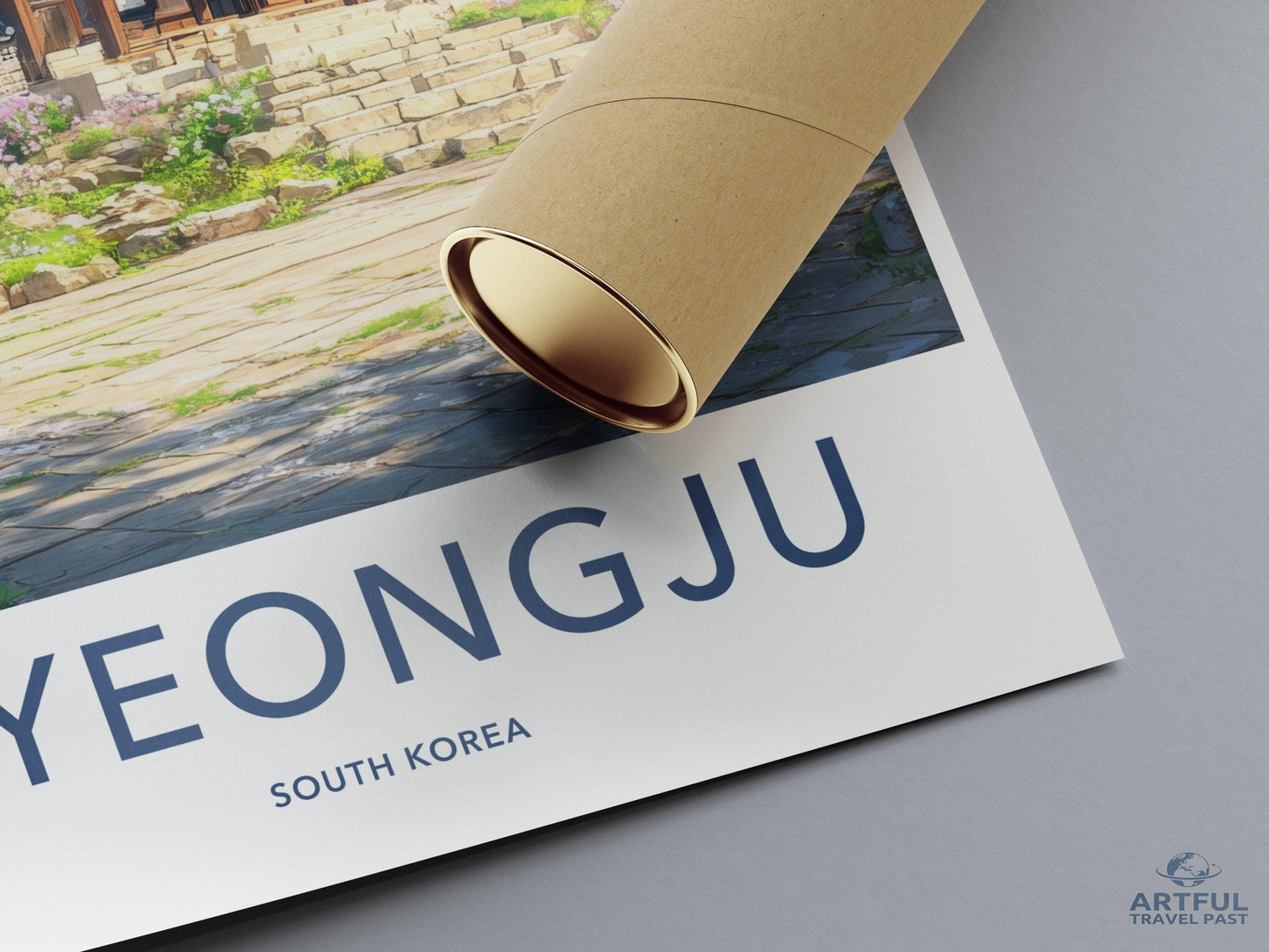 Gyeongju Temple Poster | South Korea Wall Art | Asia Decor