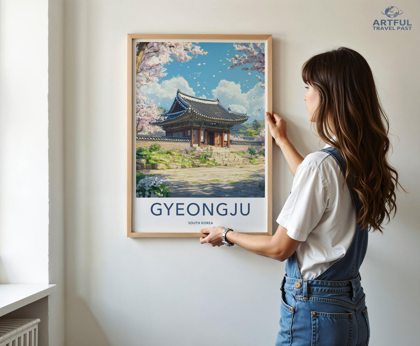Gyeongju Temple Poster | South Korea Wall Art | Asia Decor