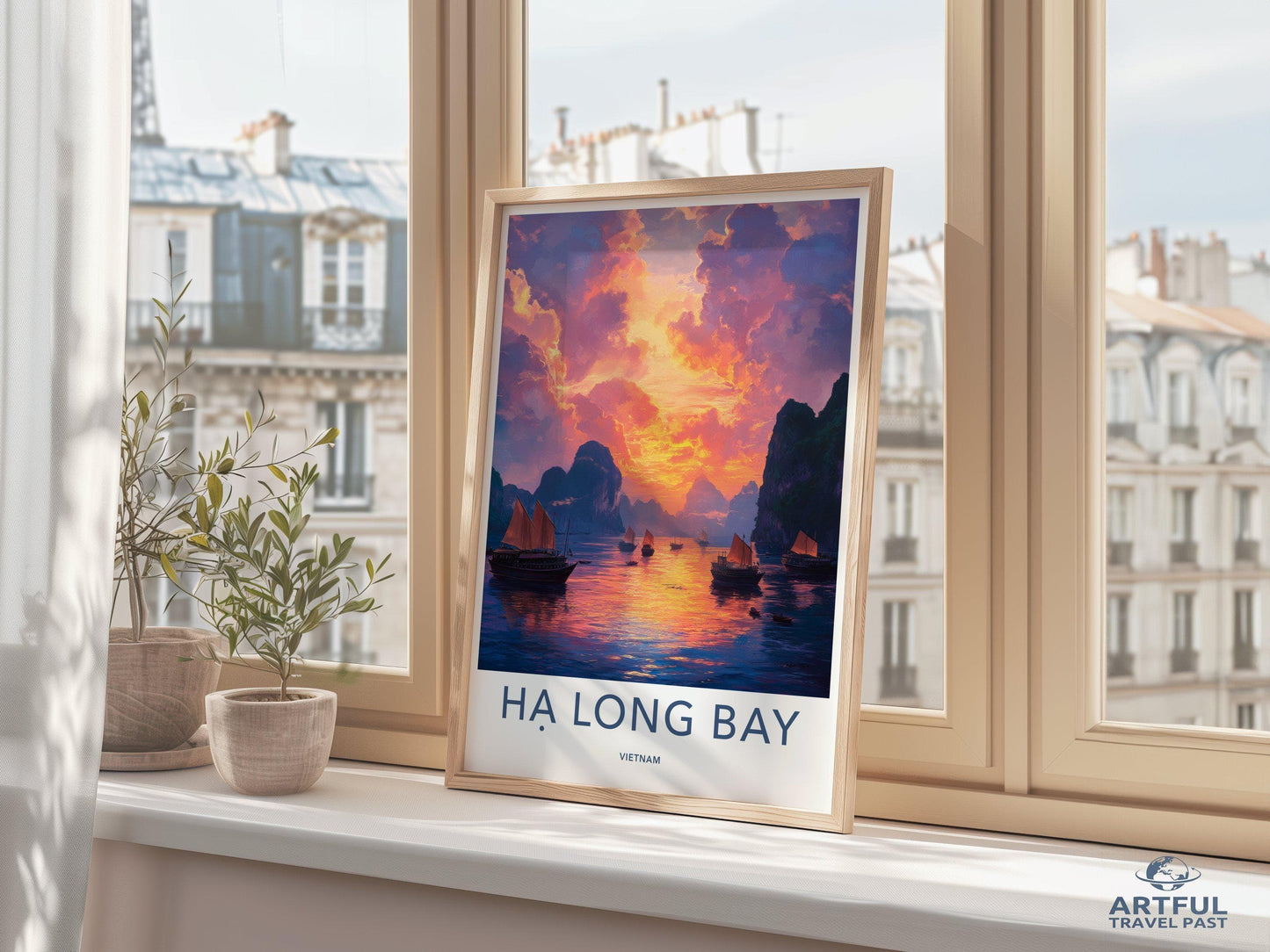 Ha Long Bay Poster | Vietnam Wall Art | Asia Decor