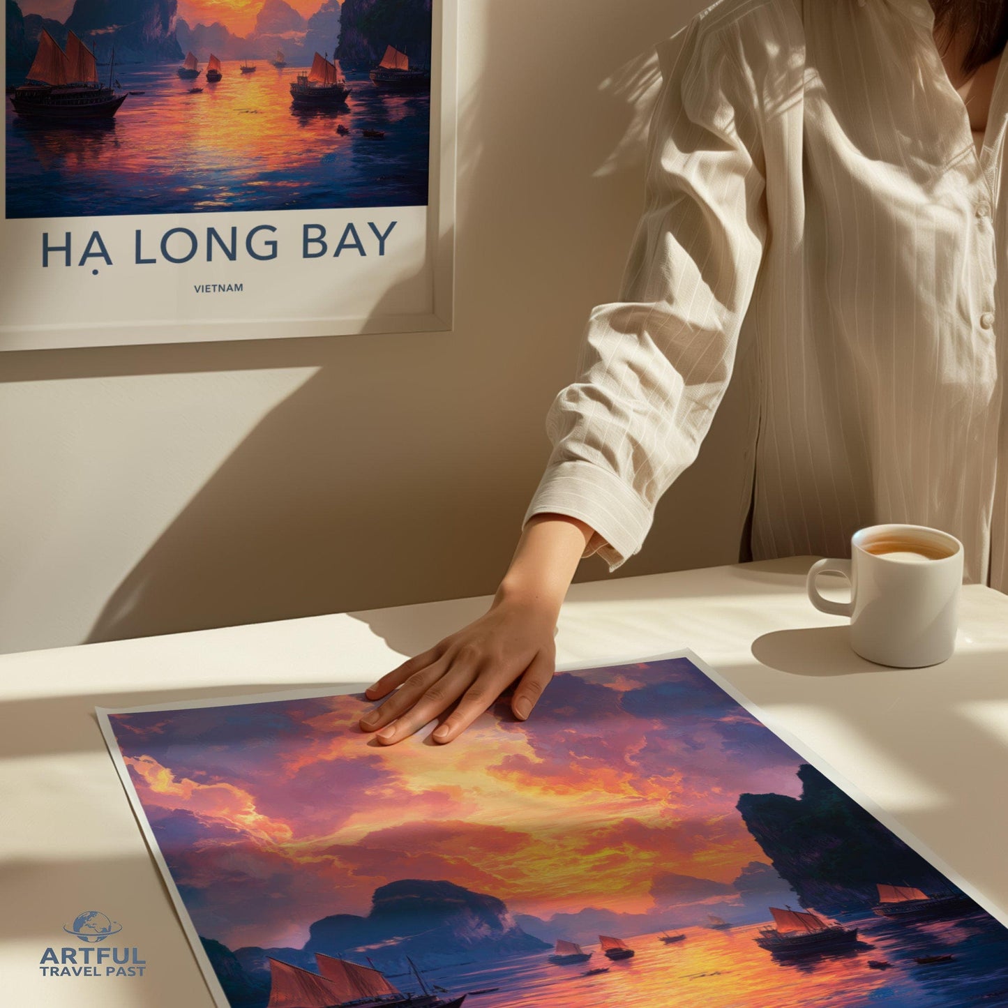 Ha Long Bay Poster | Vietnam Wall Art | Asia Decor