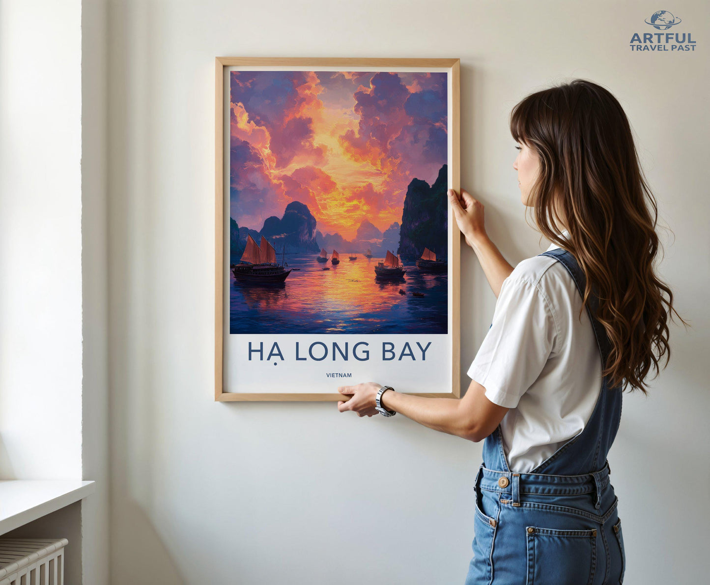 Ha Long Bay Poster | Vietnam Wall Art | Asia Decor