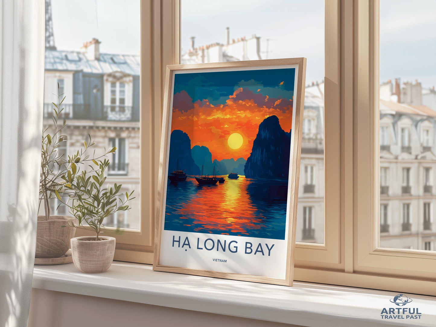 Ha Long Bay Poster | Vietnam Wall Art | Asia Decor