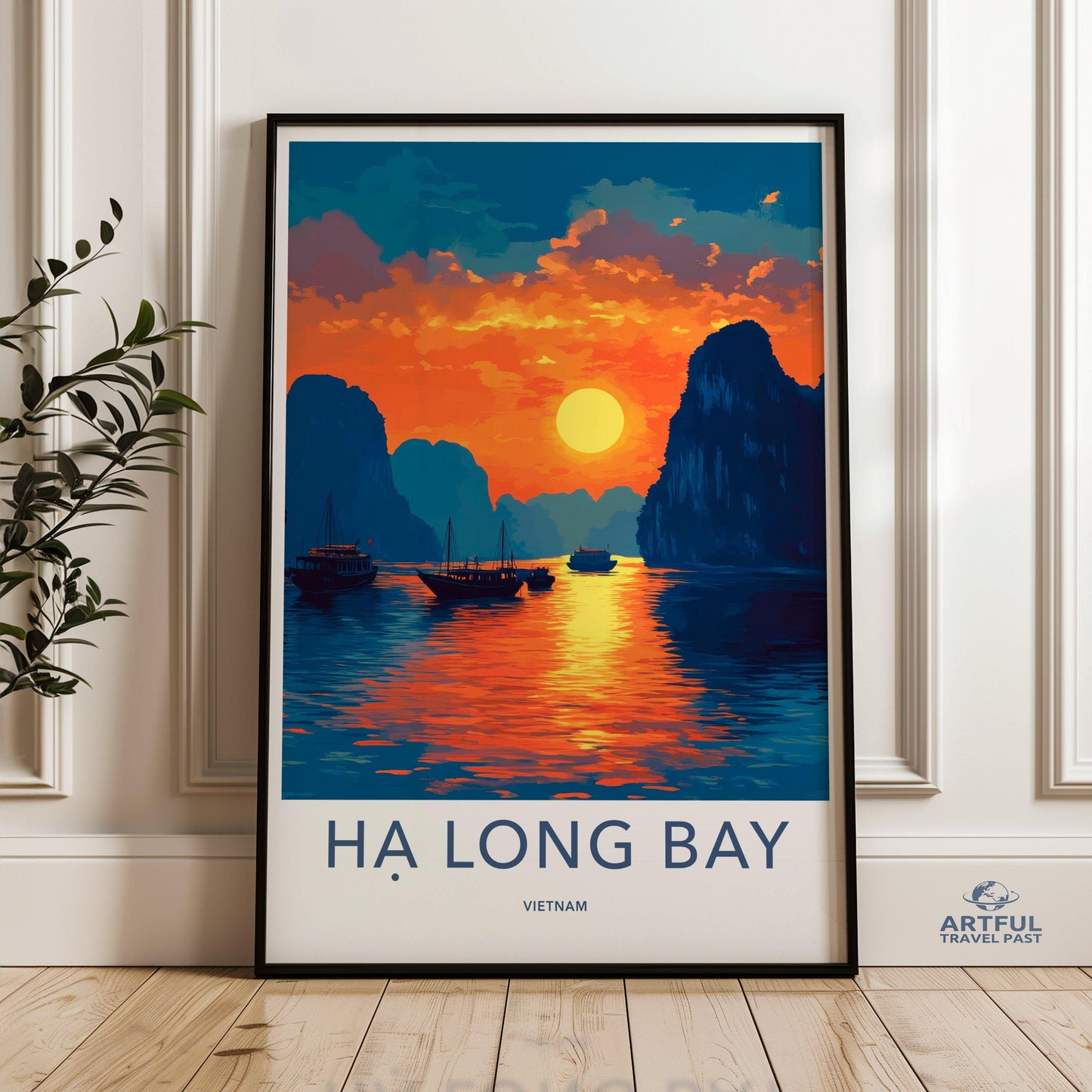 Ha Long Bay Poster | Vietnam Wall Art | Asia Decor