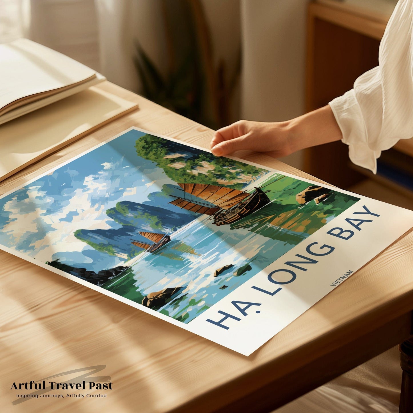 Ha Long Bay Poster | Vietnam Wall Art | Asia Decor