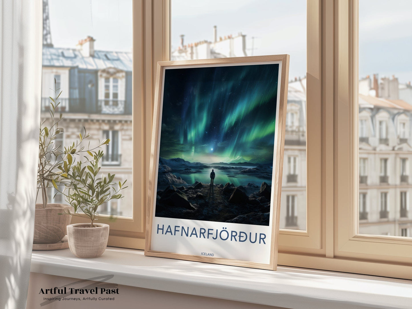 Hafnarfjörður Poster | Iceland Wall Art | Nordic Lights Art