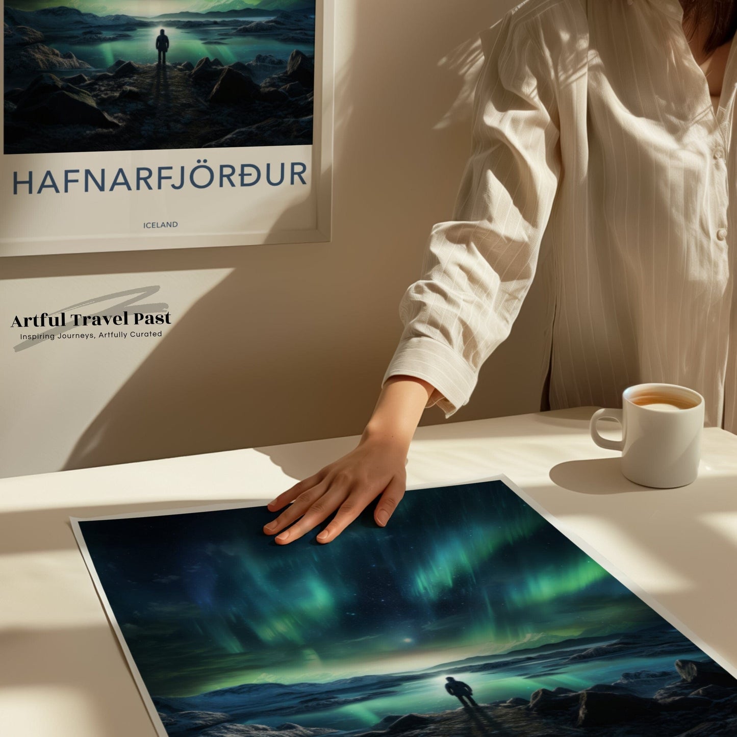 Hafnarfjörður Poster | Iceland Wall Art | Nordic Lights Art