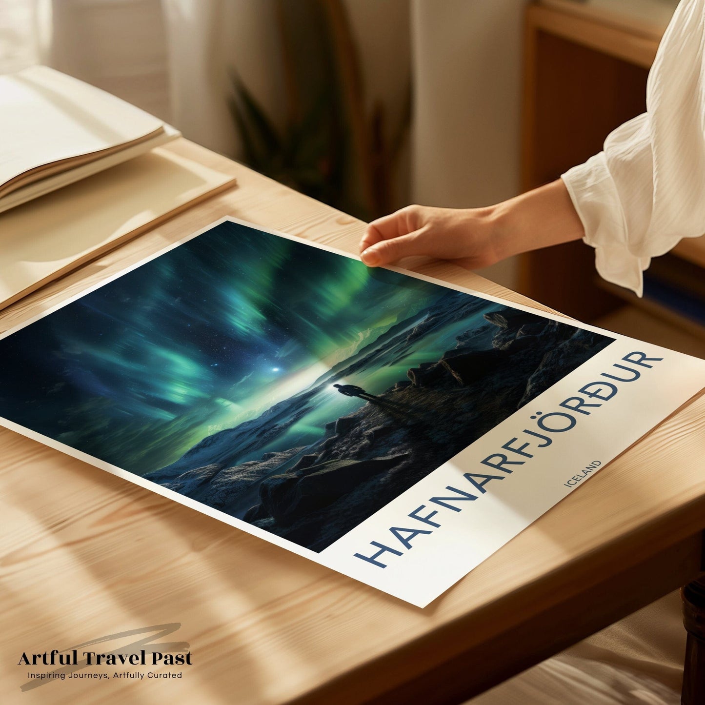 Hafnarfjörður Poster | Iceland Wall Art | Nordic Lights Art