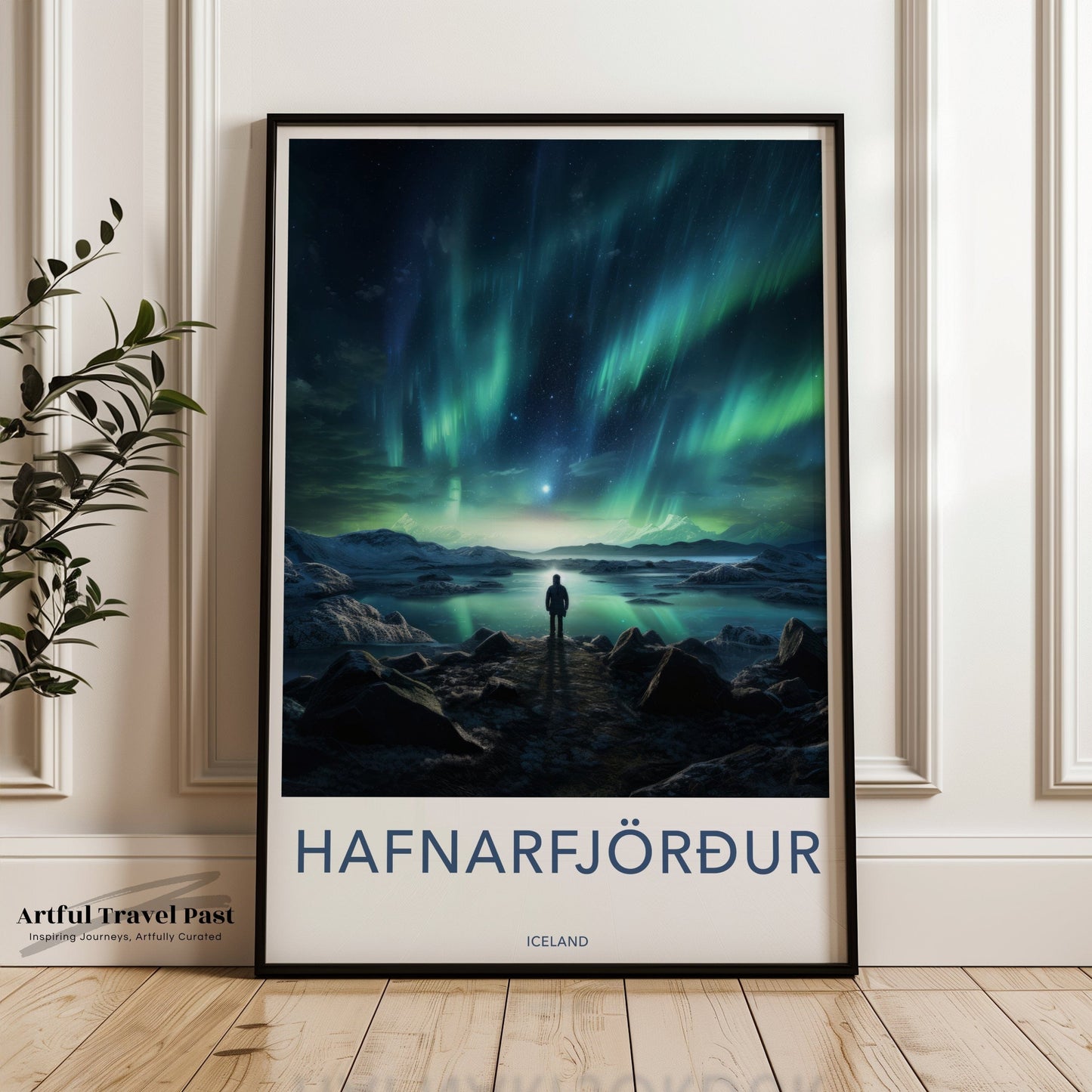 Hafnarfjörður Poster | Iceland Wall Art | Nordic Lights Art