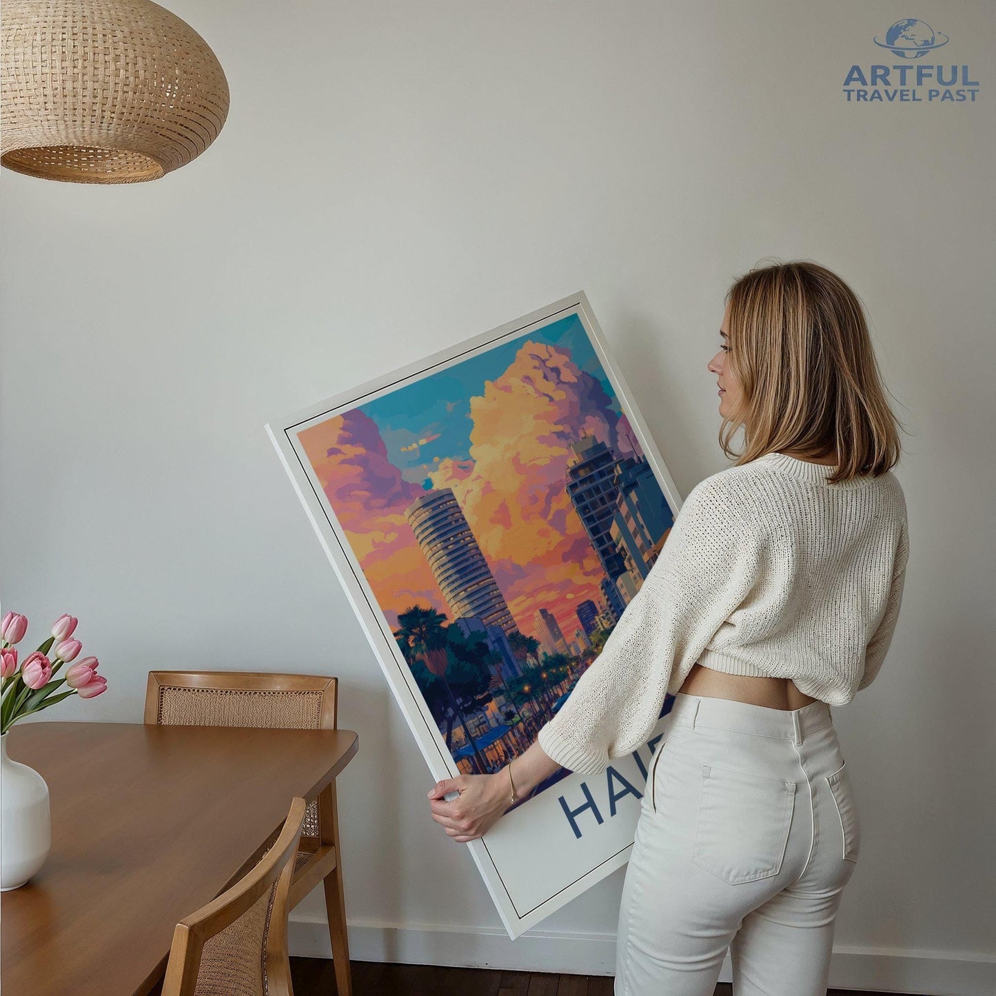 Haifa Poster | Israel Wall Art | Middle East Decor
