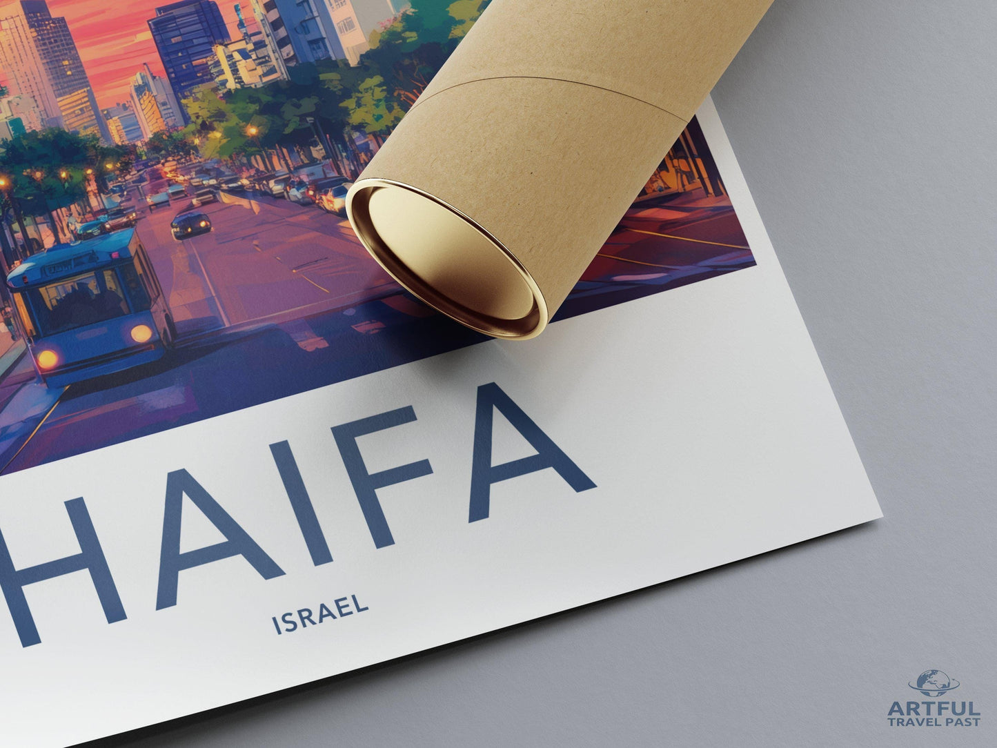 Haifa Poster | Israel Wall Art | Middle East Decor