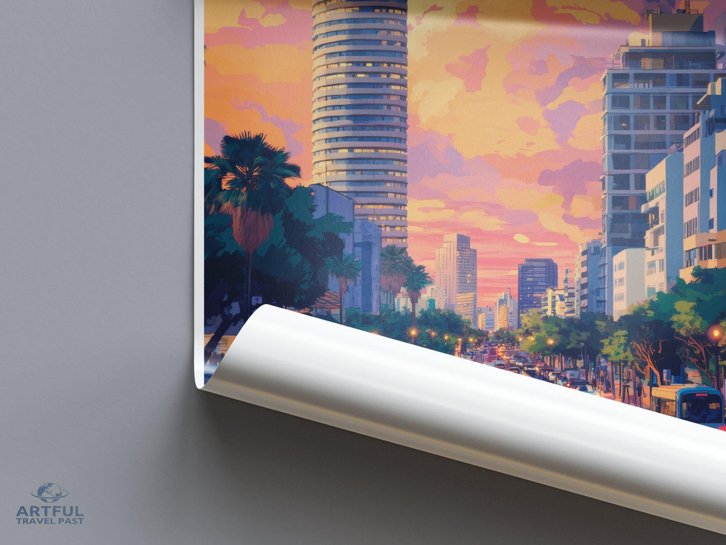 Haifa Poster | Israel Wall Art | Middle East Decor