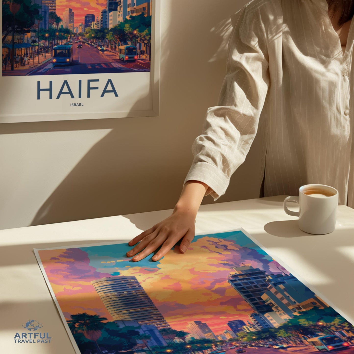 Haifa Poster | Israel Wall Art | Middle East Decor