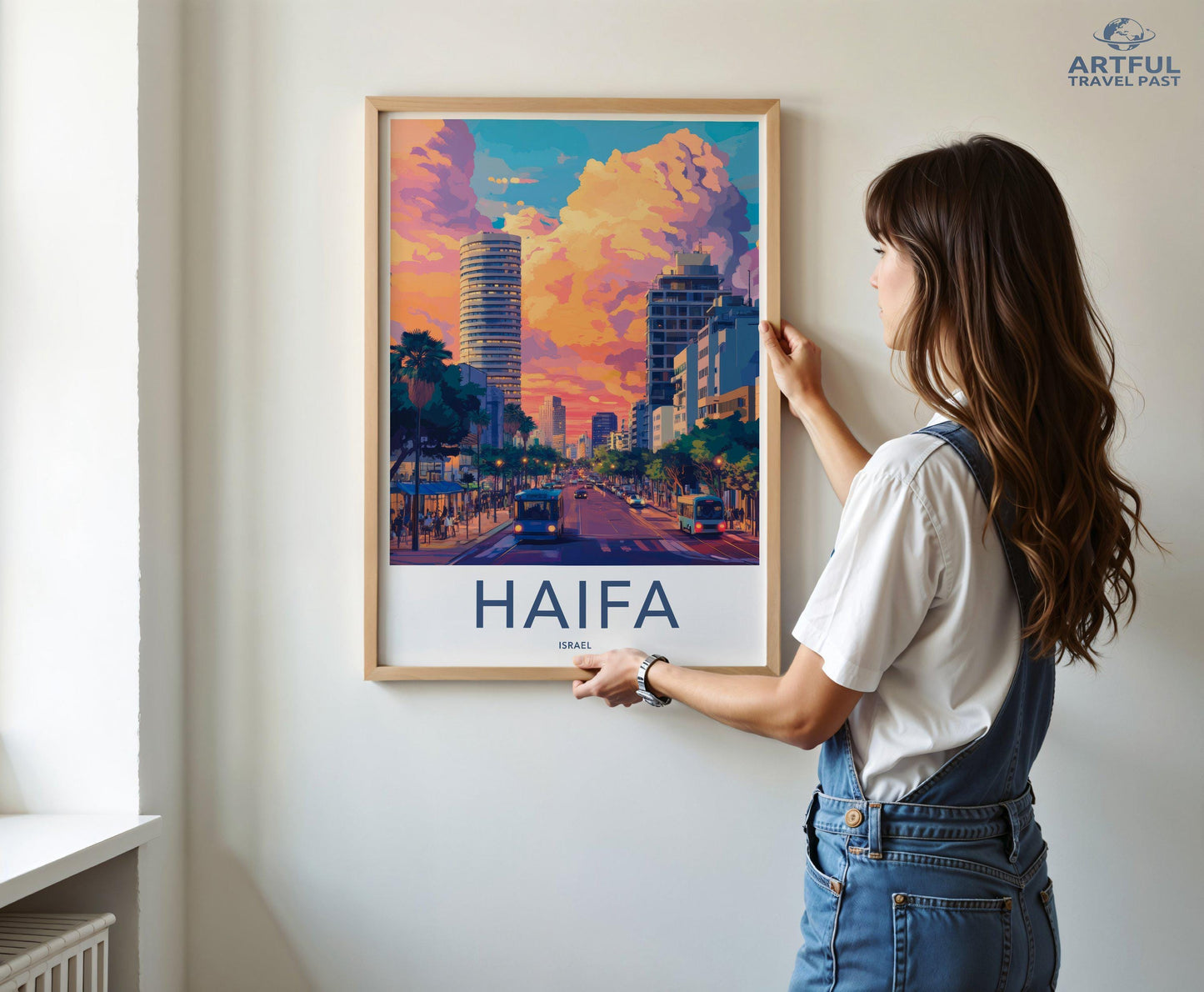 Haifa Poster | Israel Wall Art | Middle East Decor