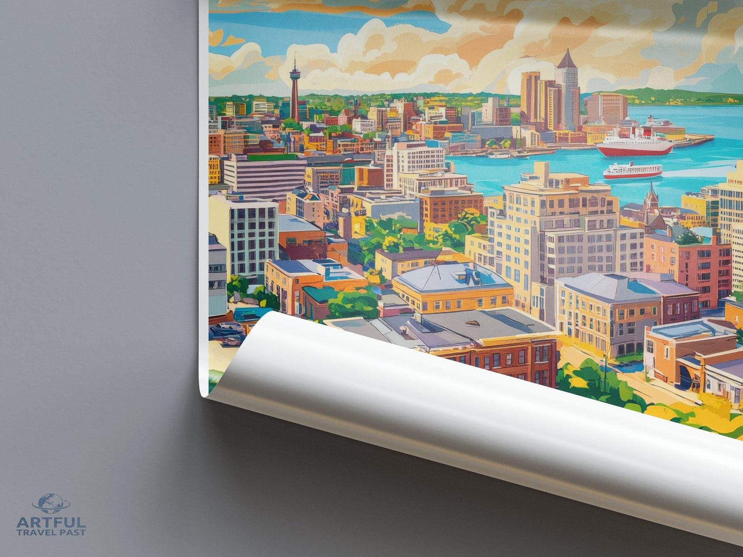 Halifax Poster | Canada Wall Art | North America Decor