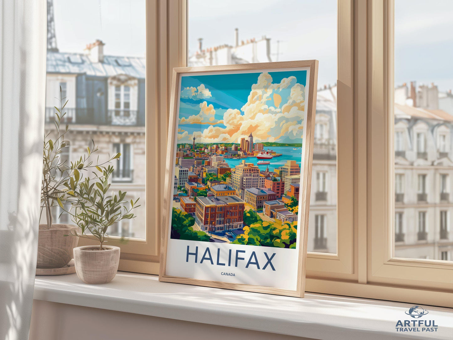 Halifax Poster | Canada Wall Art | North America Decor