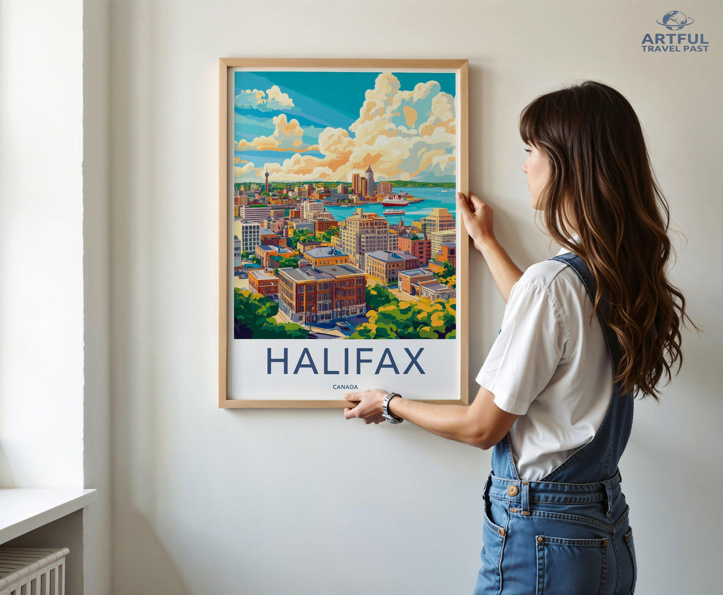 Halifax Poster | Canada Wall Art | North America Decor