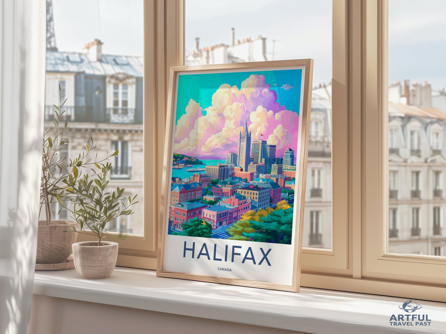 Halifax Poster | Canada Wall Art | North America Decor