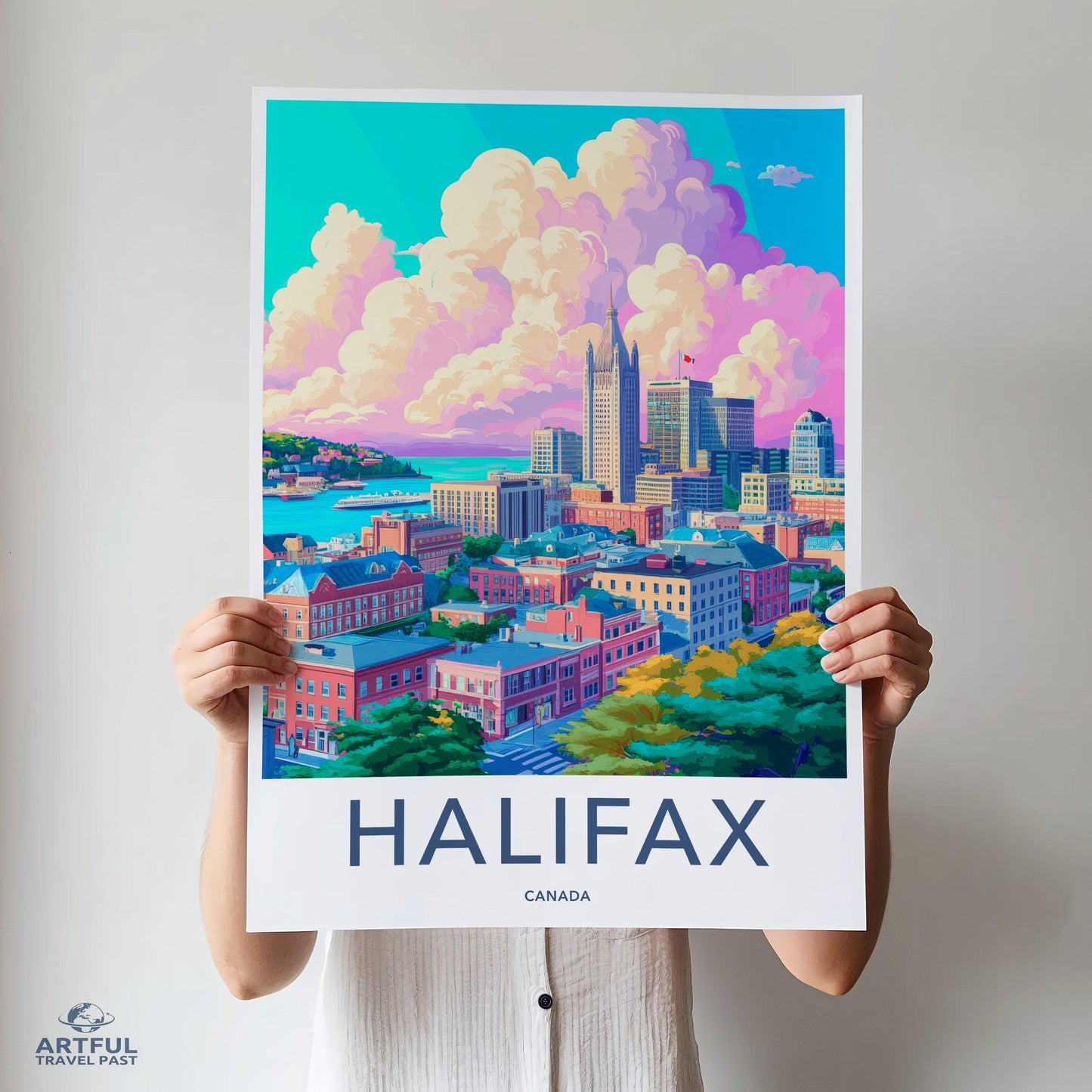 Halifax Poster | Canada Wall Art | North America Decor