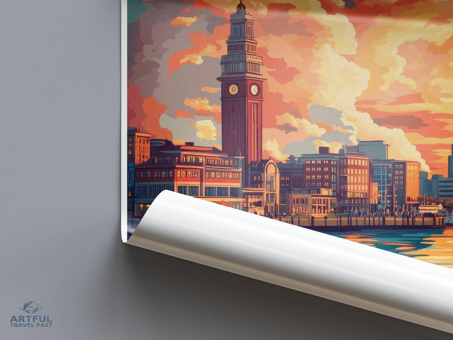 Halifax Poster | Canada Wall Art | North America Decor