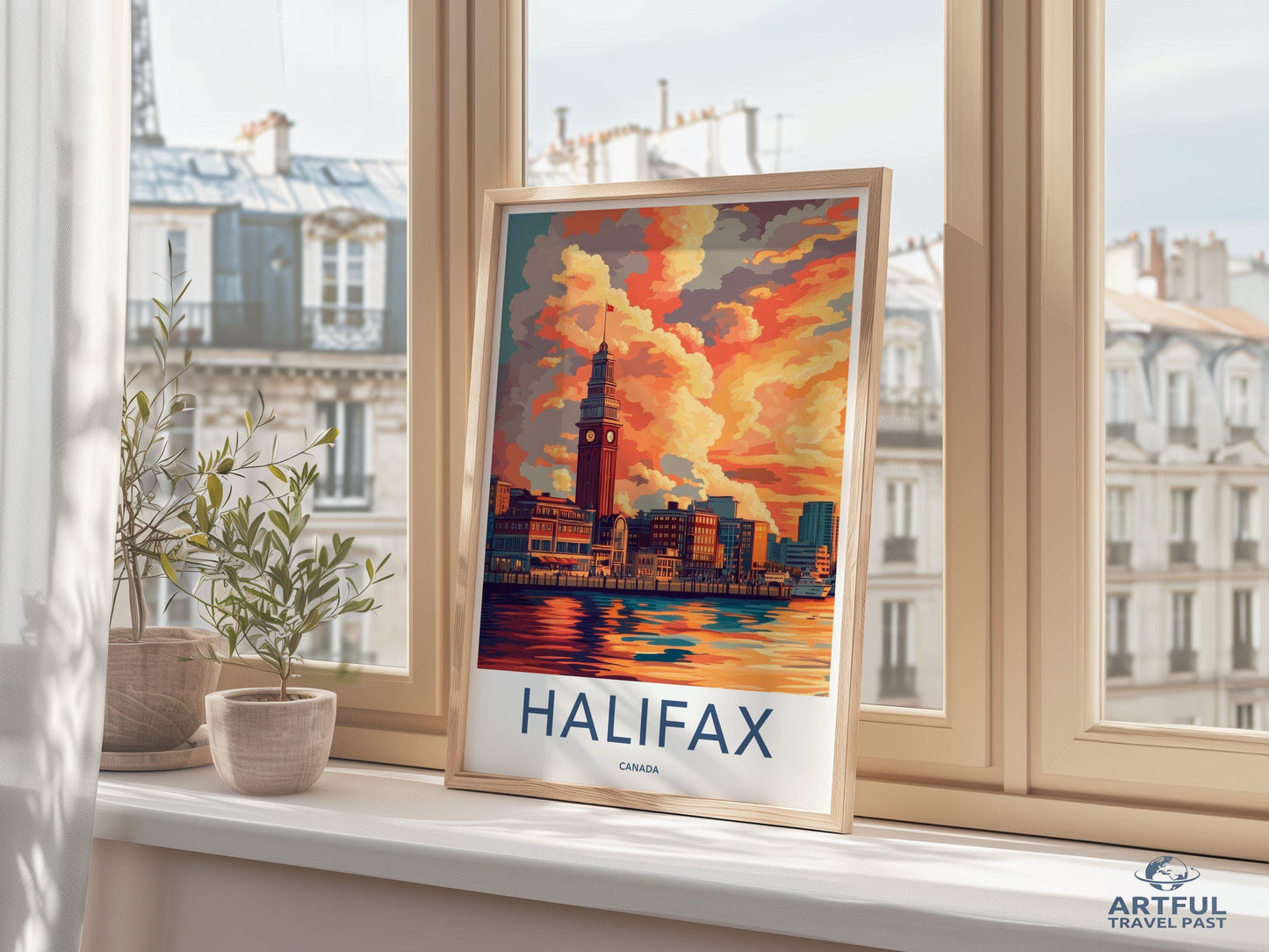 Halifax Poster | Canada Wall Art | North America Decor