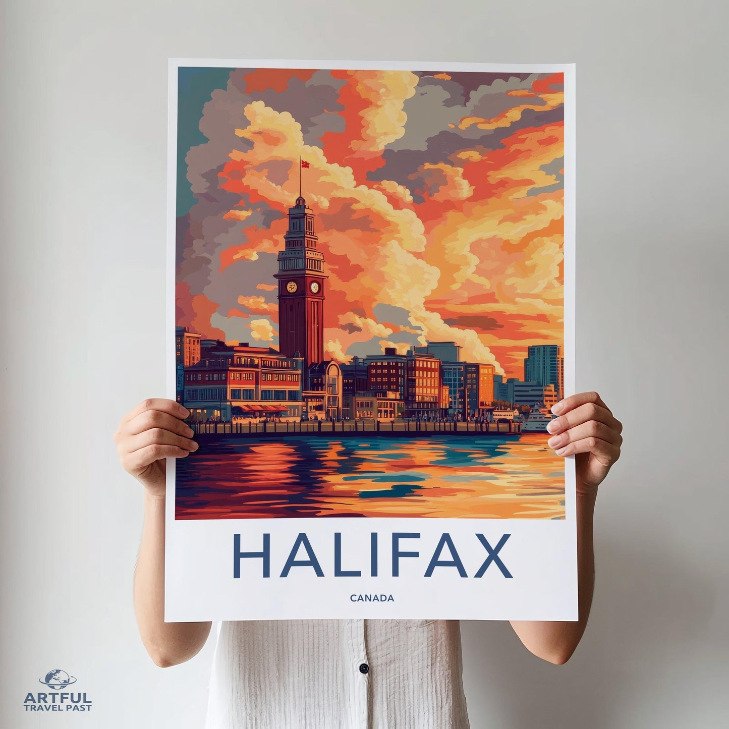 Halifax Poster | Canada Wall Art | North America Decor