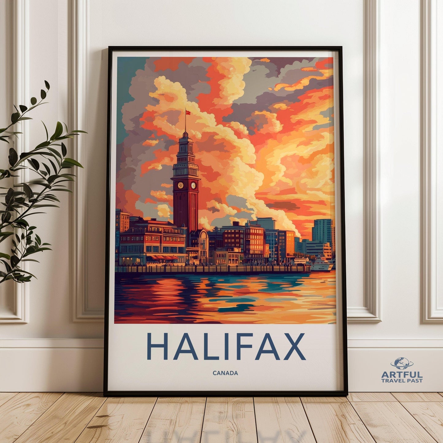 Halifax Poster | Canada Wall Art | North America Decor