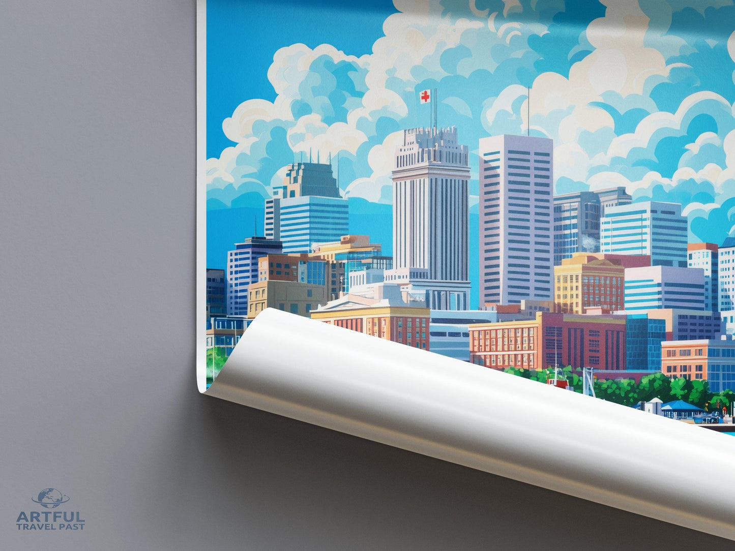 Halifax Poster | Canada Wall Art | North America Decor