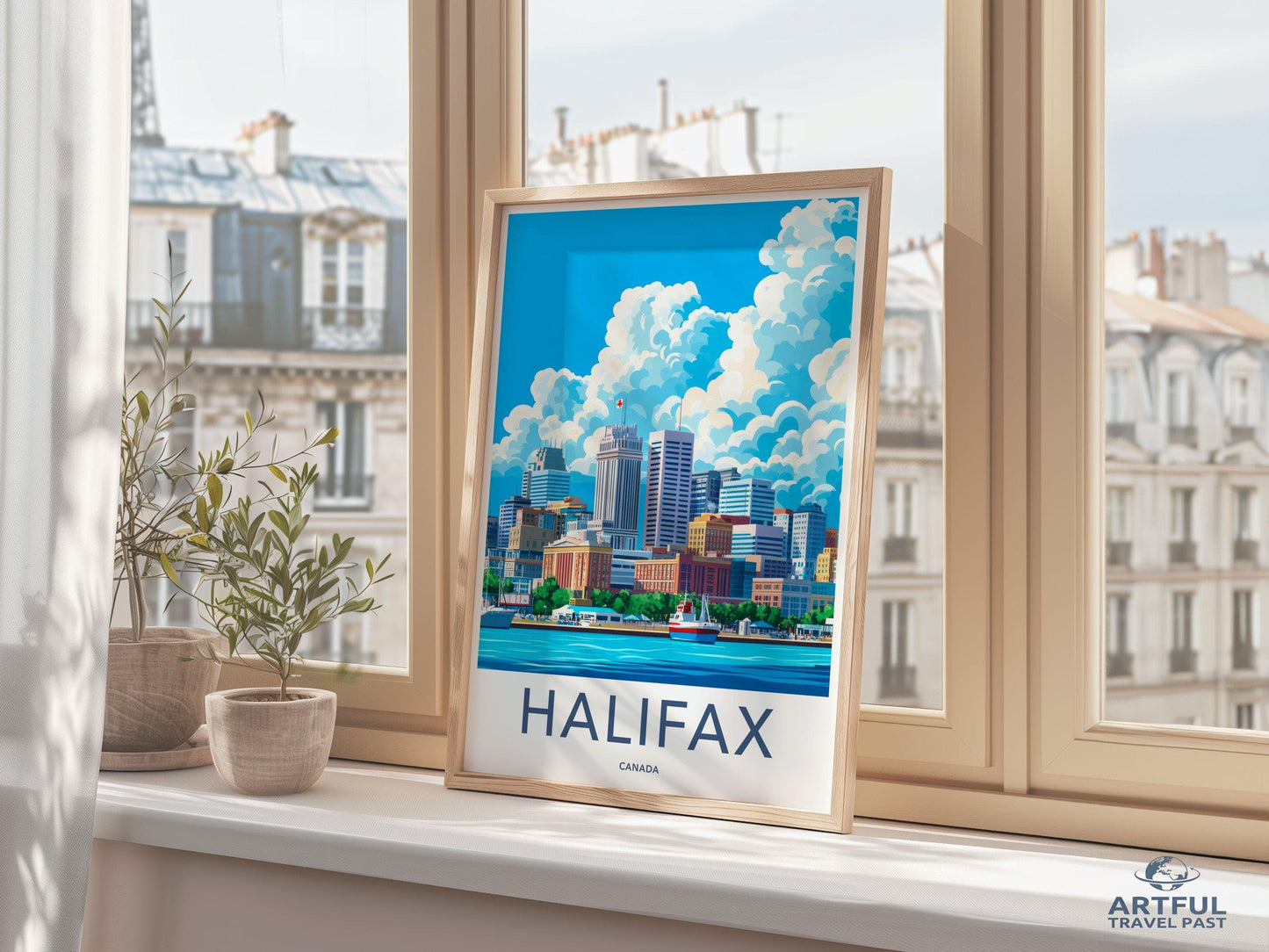 Halifax Poster | Canada Wall Art | North America Decor