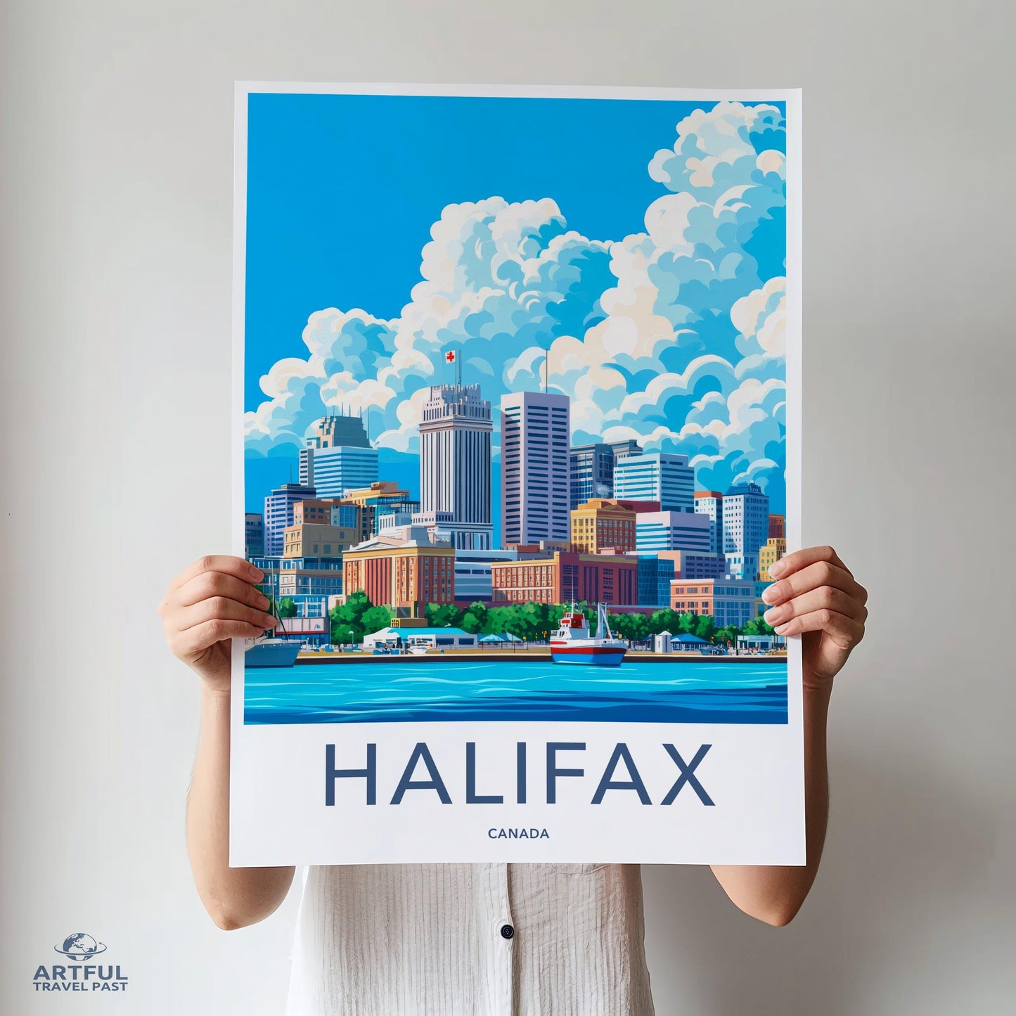 Halifax Poster | Canada Wall Art | North America Decor