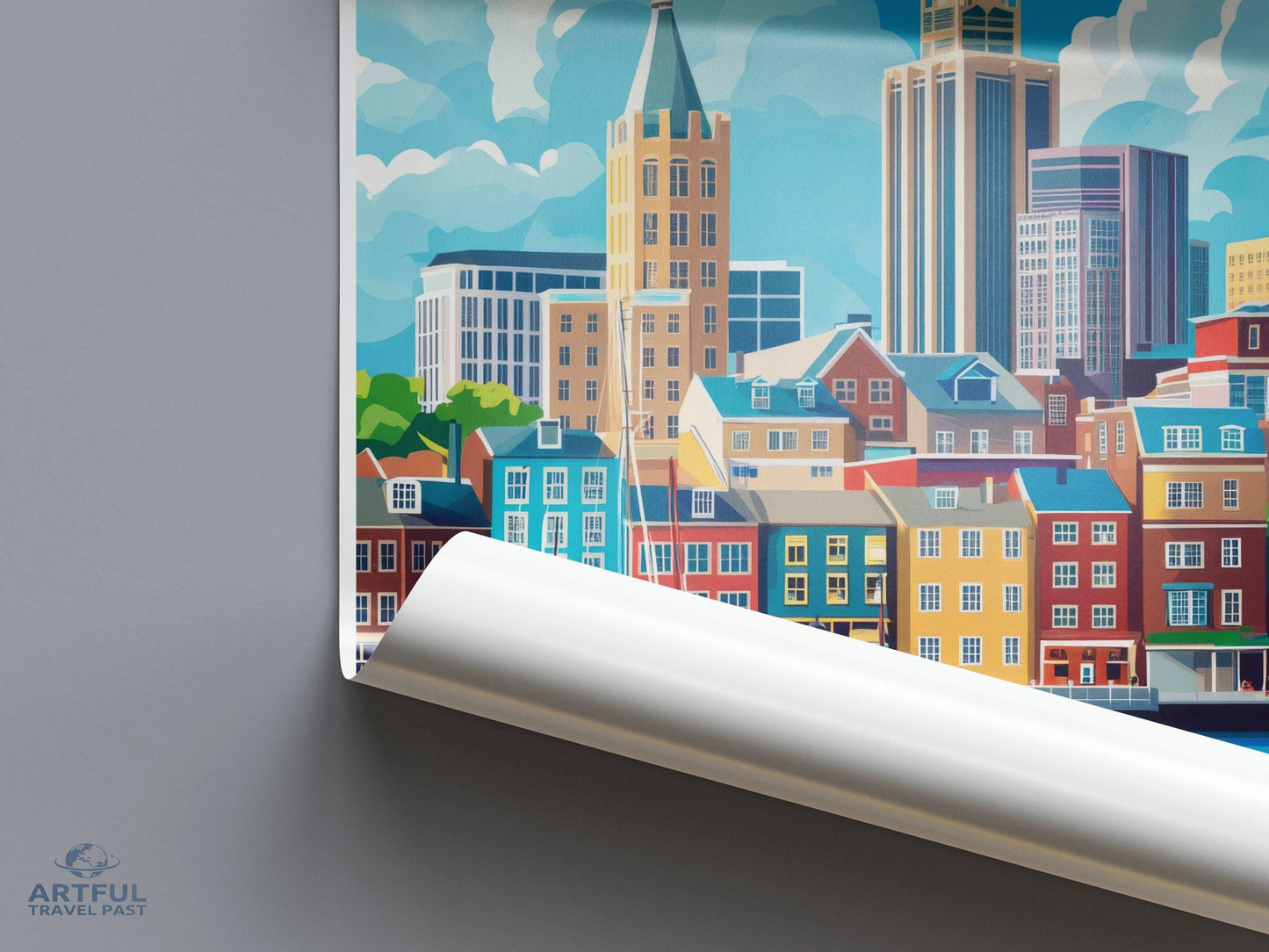 Halifax Poster | Canada Wall Art | North America Decor