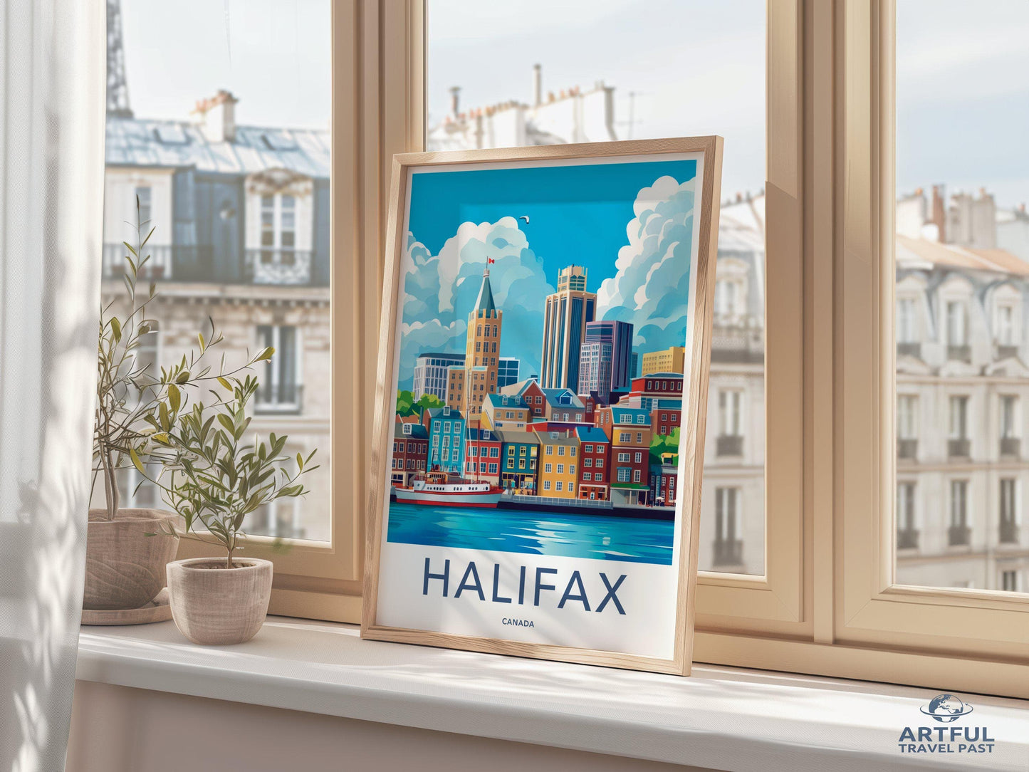 Halifax Poster | Canada Wall Art | North America Decor