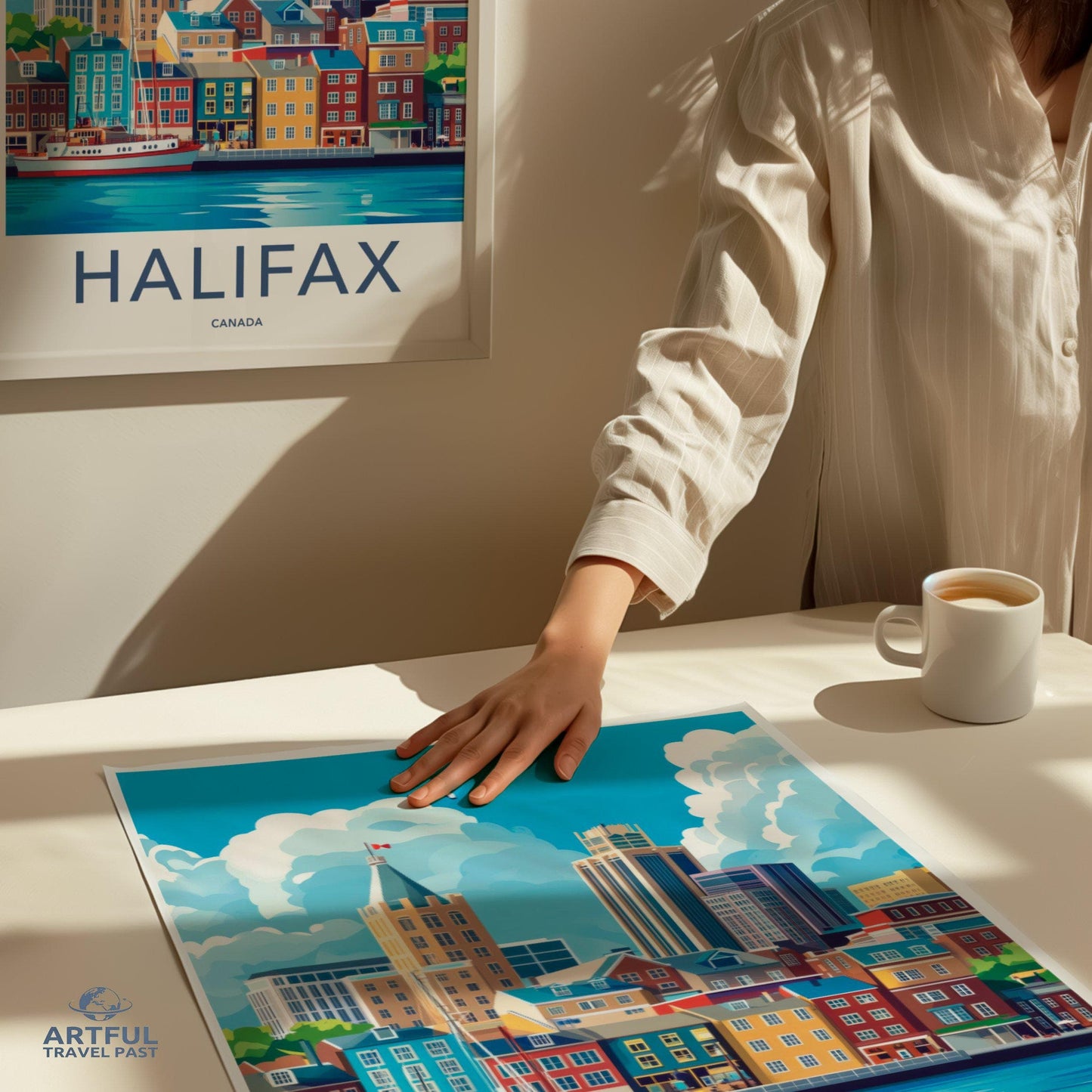 Halifax Poster | Canada Wall Art | North America Decor