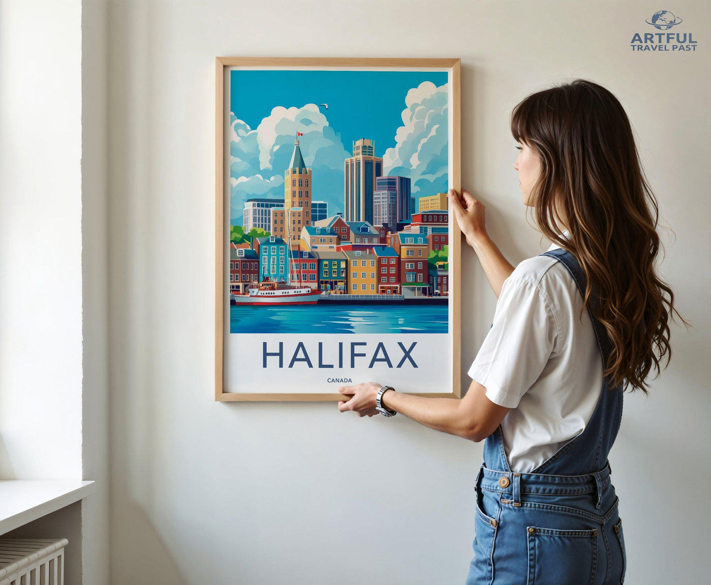 Halifax Poster | Canada Wall Art | North America Decor