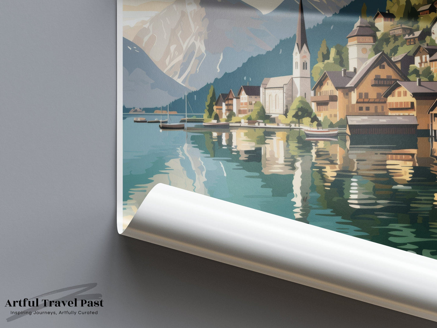 Hallstatt Poster | Austria Wall Art | Europe Decor