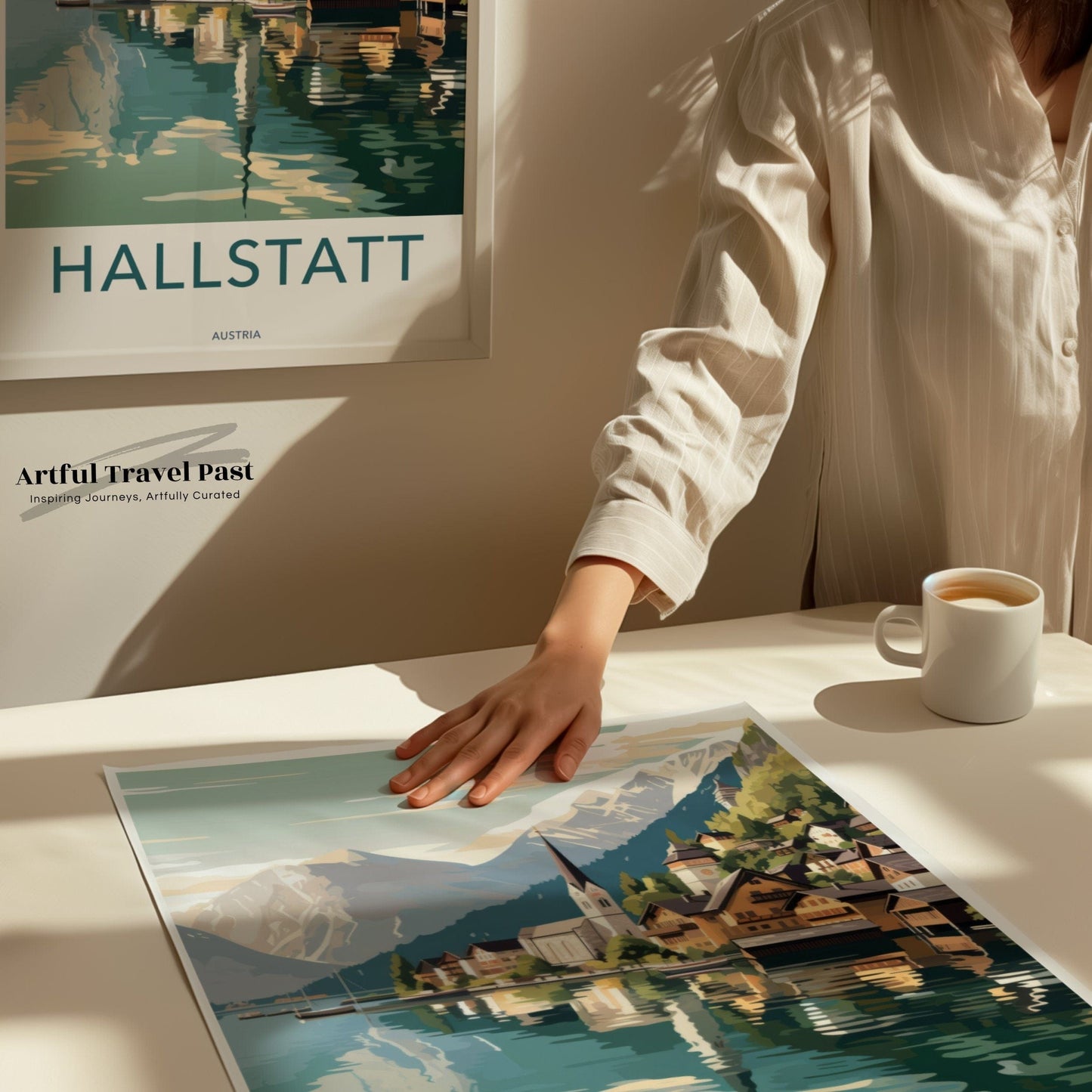 Hallstatt Poster | Austria Wall Art | Europe Decor