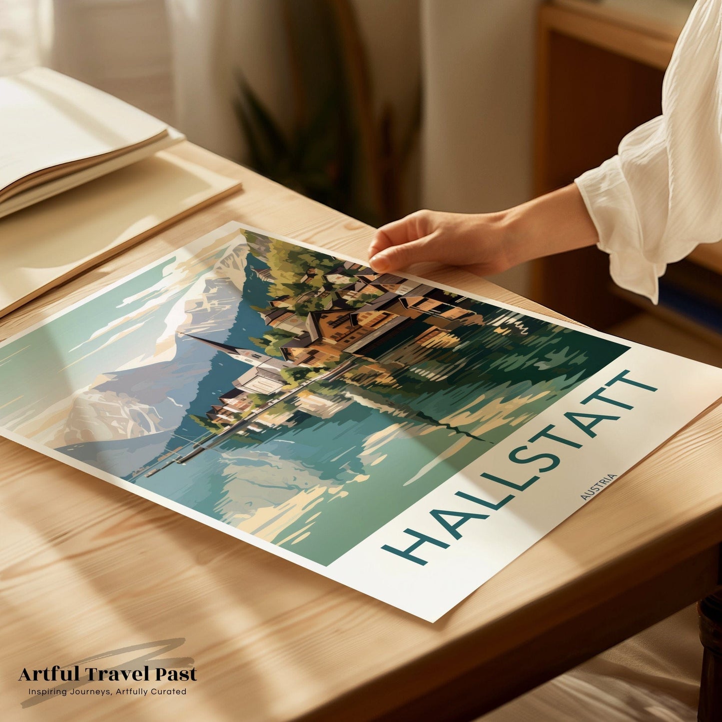Hallstatt Poster | Austria Wall Art | Europe Decor