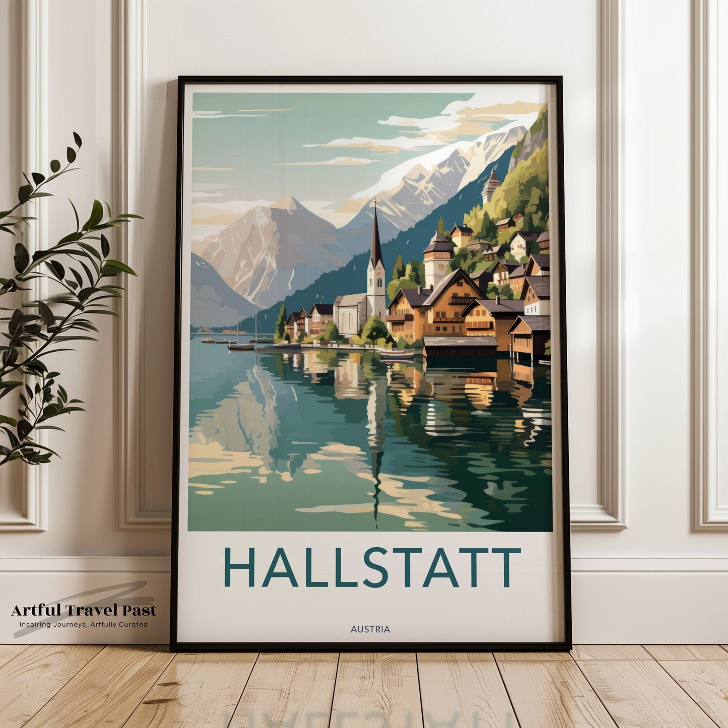 Hallstatt Poster | Austria Wall Art | Europe Decor