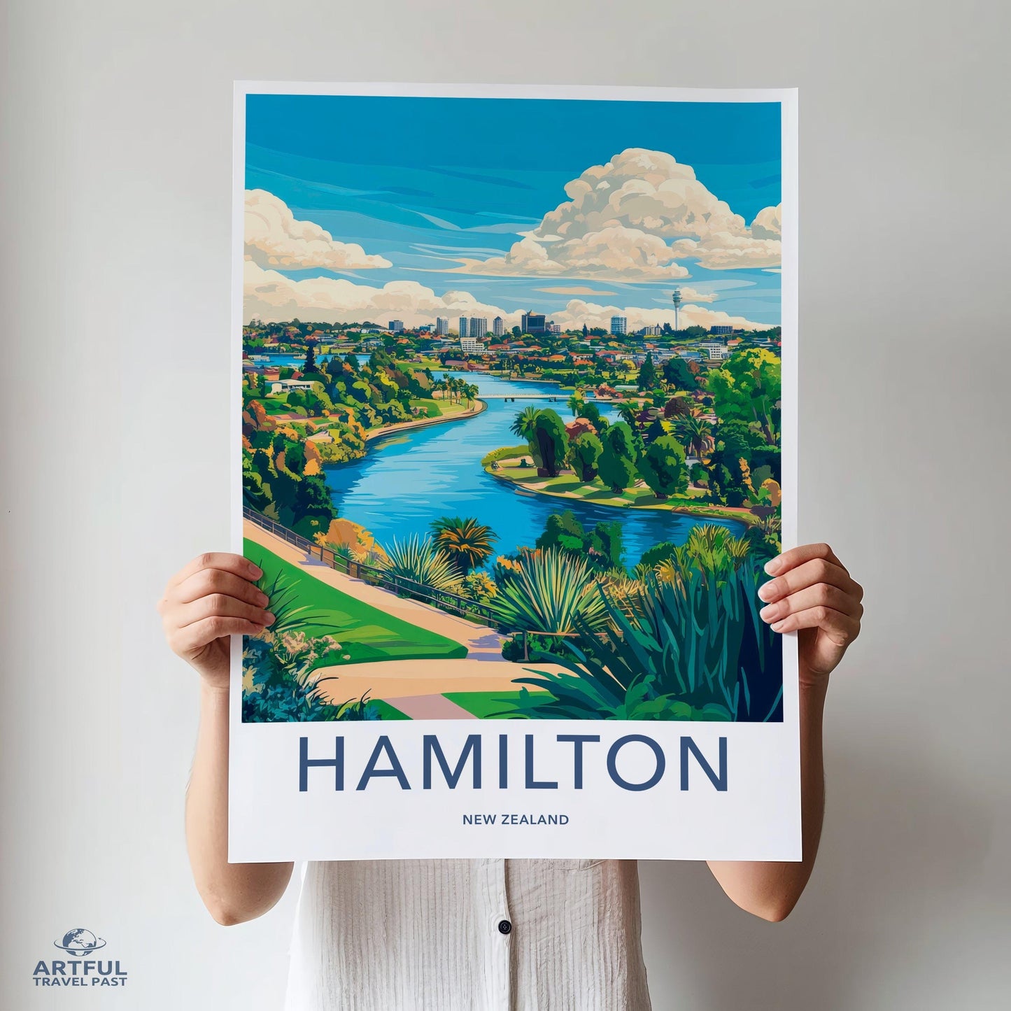Hamilton Poster - New Zealand Wall Art